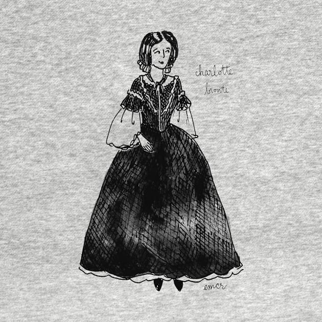 Inky Charlotte Brontë by BiblioartsbyEmma